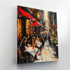 Manet Inspired Evening Café - DIY Painting By Numbers Kit