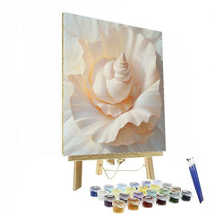 OKeeffe Inspired Coastal Shell - DIY Painting By Numbers Kit