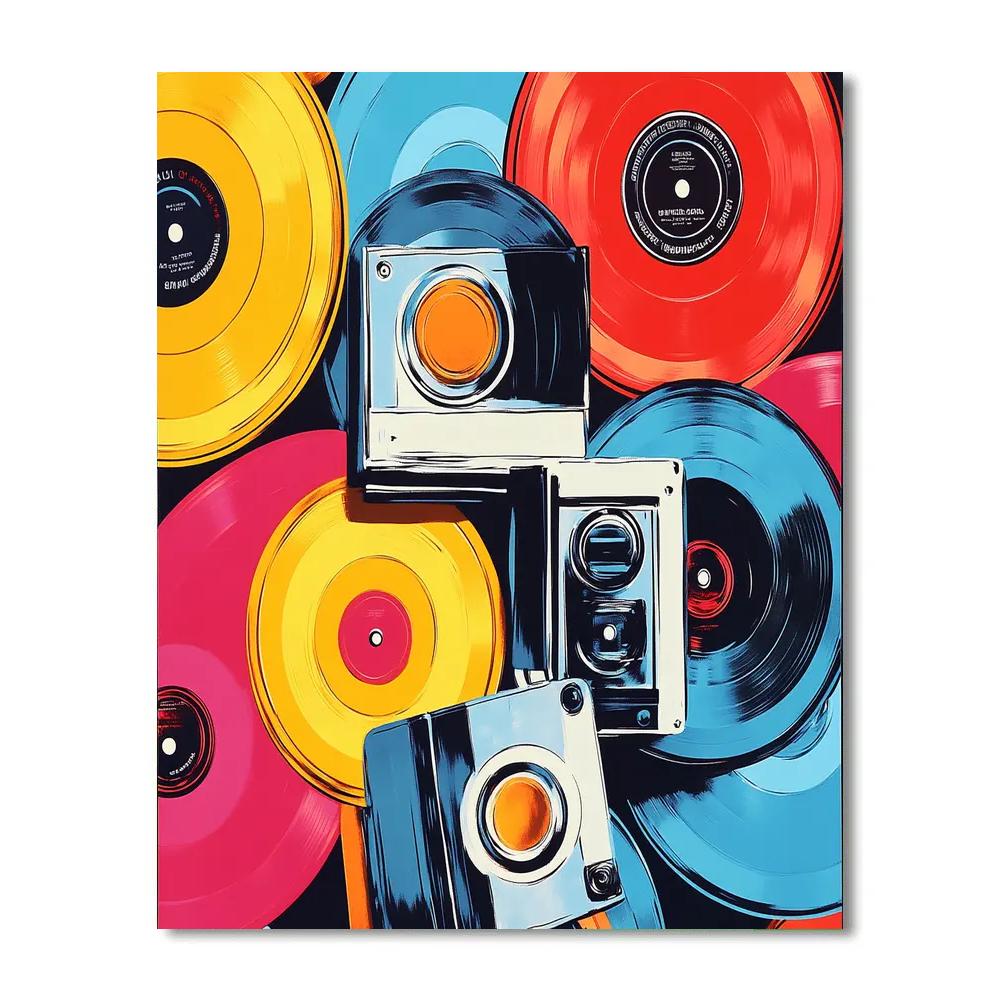 Warhol Inspired Retro Pop Art - DIY Painting By Numbers Kit