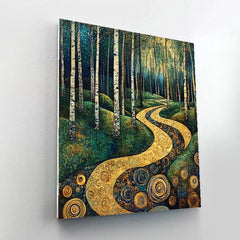 Gustav Klimt Inspired Whispering Forest - DIY Painting By Numbers Kit