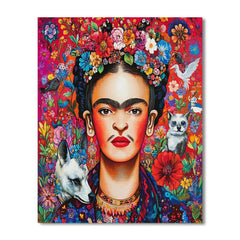 Frida Kahlo Inspired Emotional Self-Portrait - DIY Painting By Numbers Kit