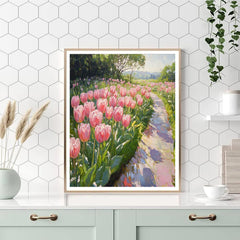 Monet Inspired Tulip Garden - DIY Painting By Numbers Kit