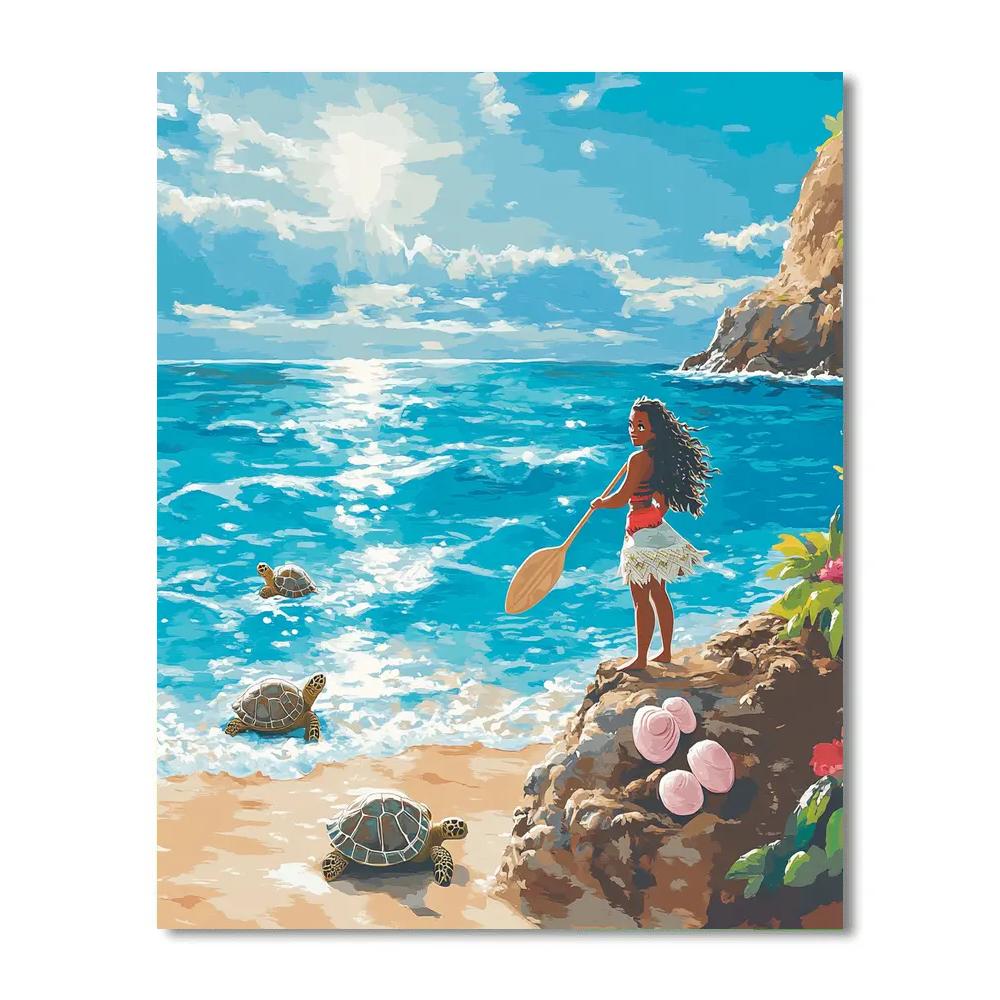 Moana Coastal Quest - DIY Painting By Numbers Kit