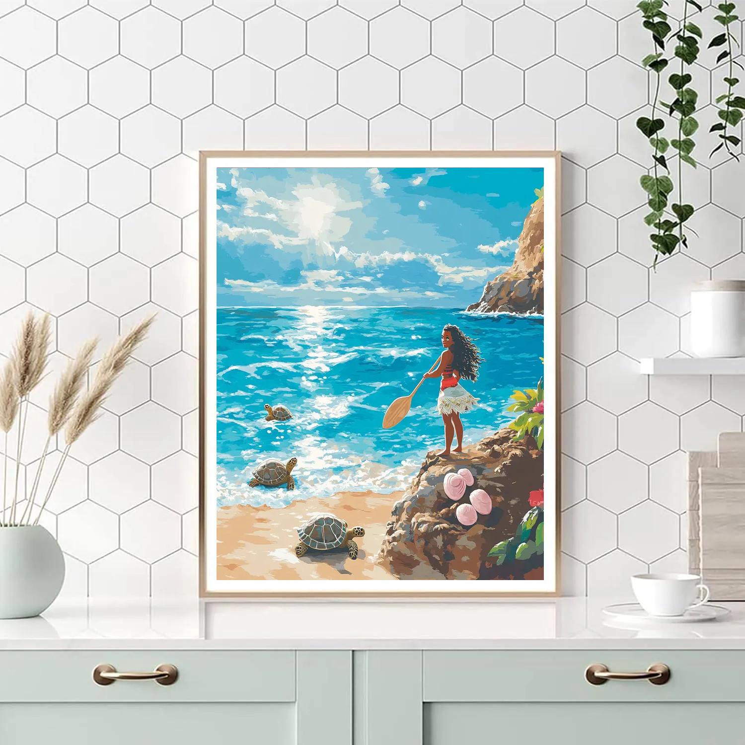 Moana Coastal Quest - DIY Painting By Numbers Kit