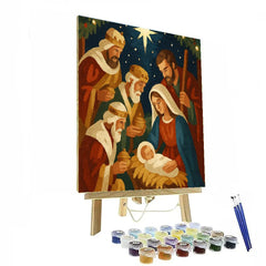 Moonlit Manger - DIY Painting By Numbers Kit