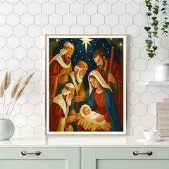 Moonlit Manger - DIY Painting By Numbers Kit