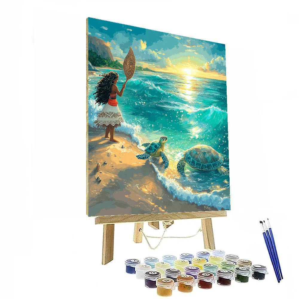 Moana Ocean Path - DIY Painting By Numbers Kit