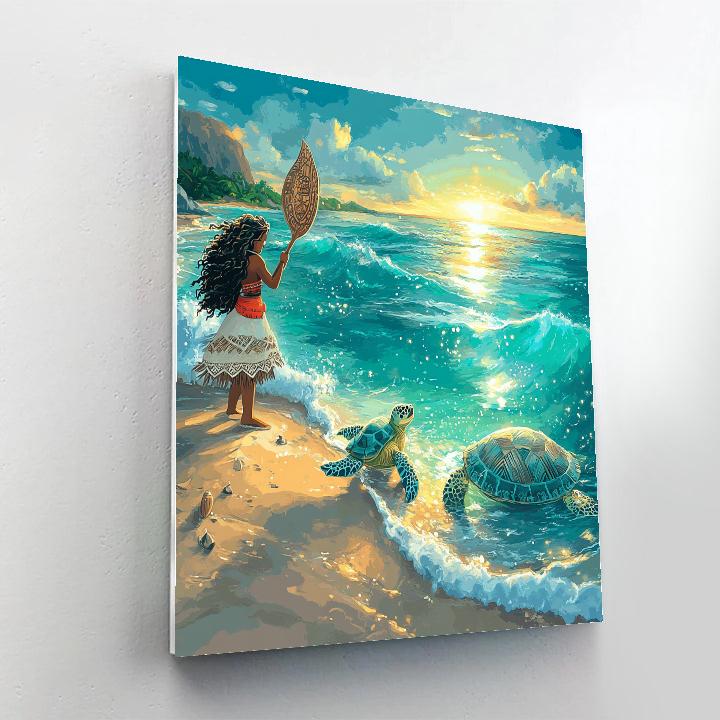 Moana Ocean Path - DIY Painting By Numbers Kit