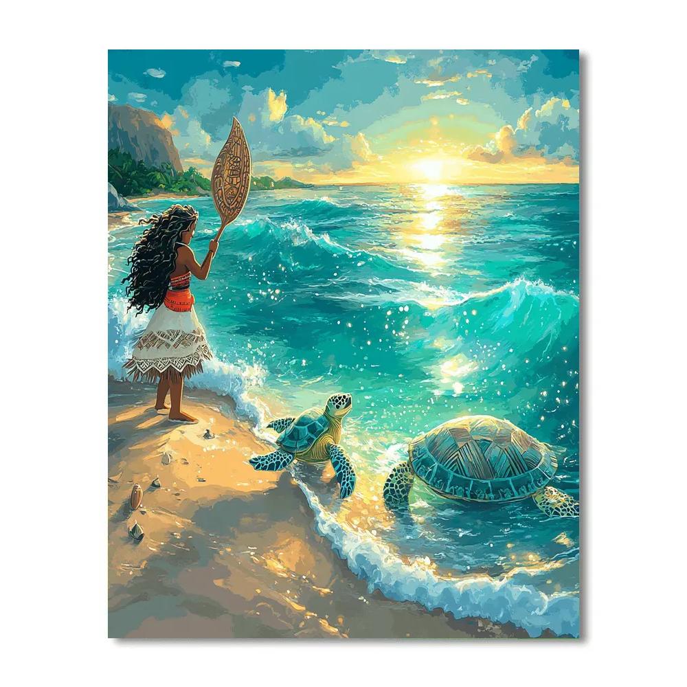 Moana Ocean Path - DIY Painting By Numbers Kit
