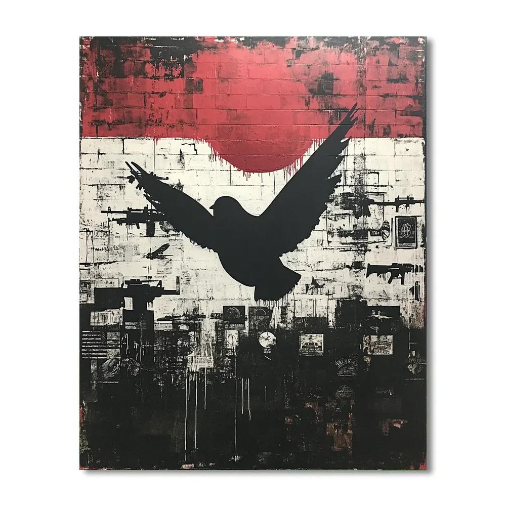 Banksy Inspired Peace Void - DIY Painting By Numbers Kit