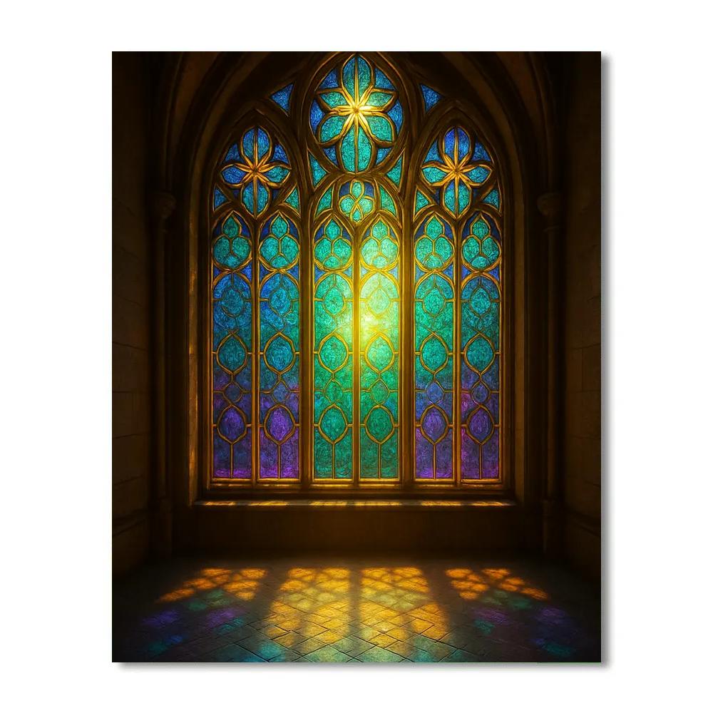 Stained Glass Aurora - DIY Painting By Numbers Kit