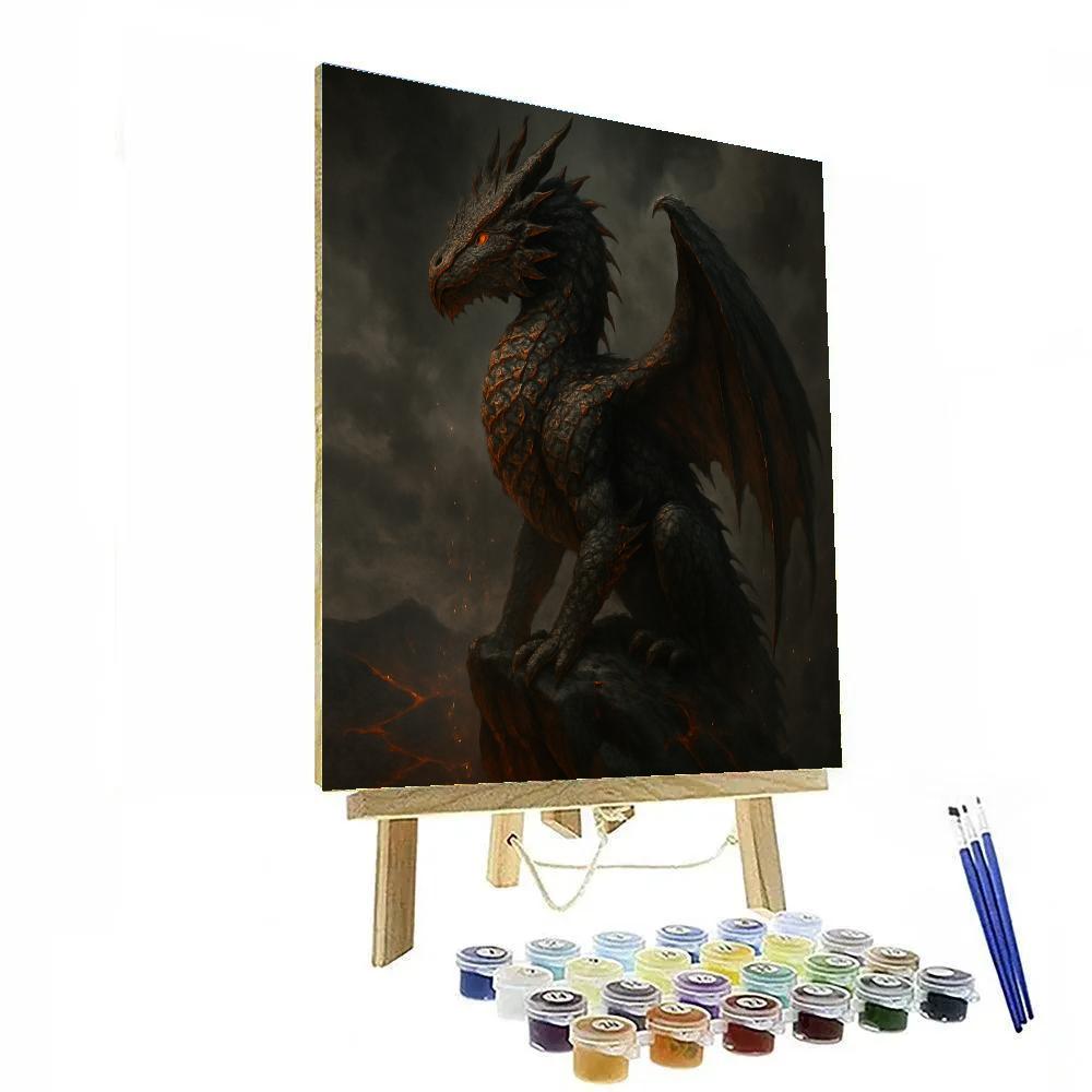 Dragon Ember Guardian - DIY Painting By Numbers Kit