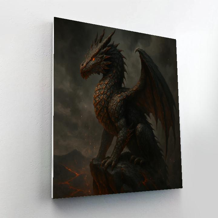 Dragon Ember Guardian - DIY Painting By Numbers Kit