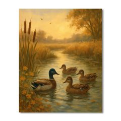 Ducks on Golden Pond Trail - DIY Painting By Numbers Kit