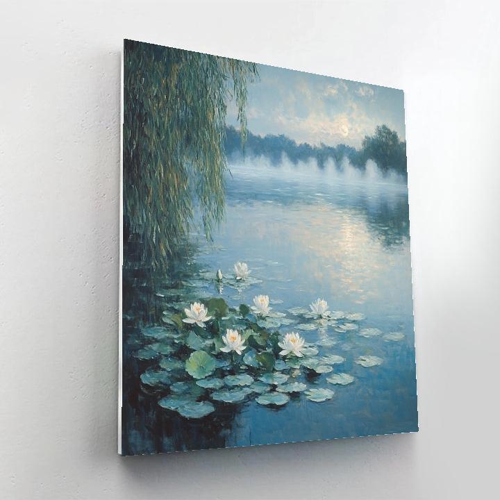 Monet Inspired Misty Lake - DIY Painting By Numbers Kit
