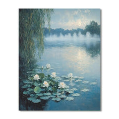 Monet Inspired Misty Lake - DIY Painting By Numbers Kit