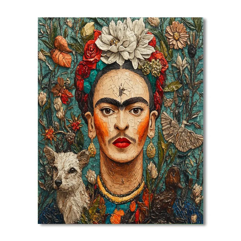 Kahlo Inspired Self Reflection - DIY Painting By Numbers Kit