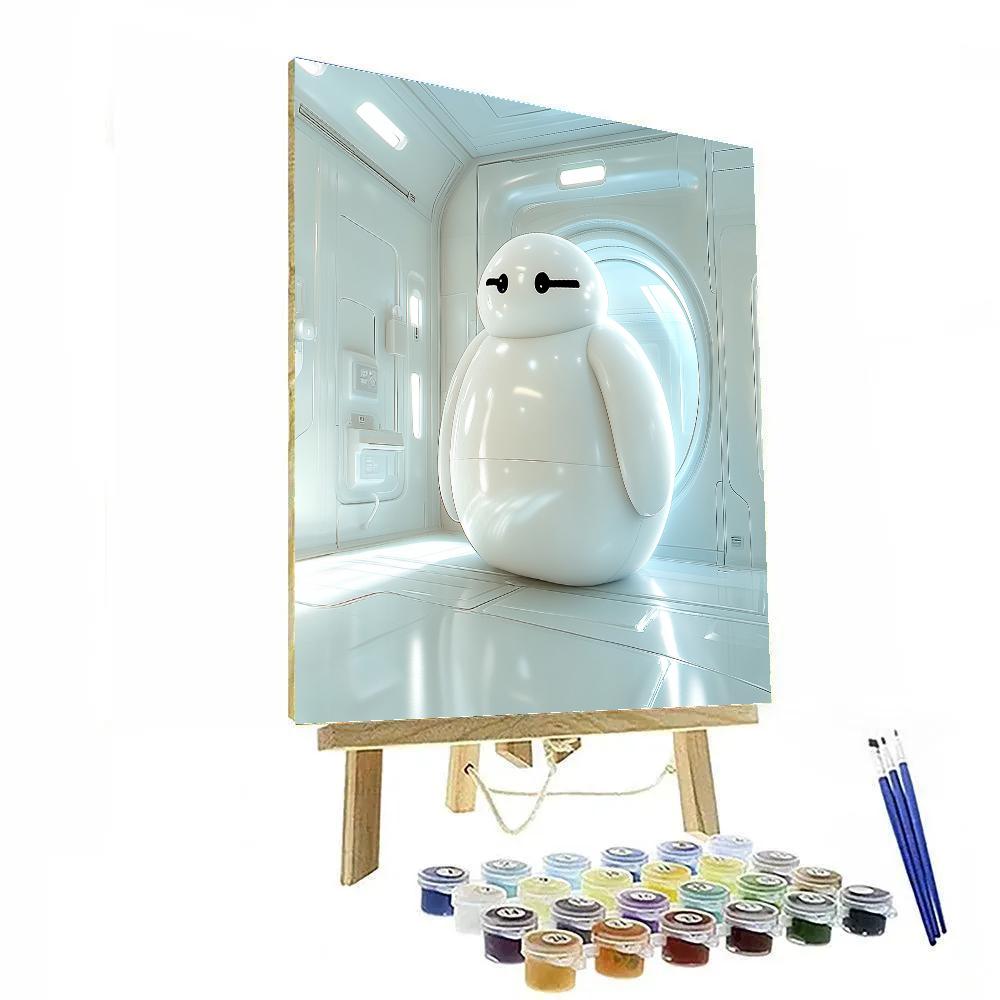 Baymax's Caring Robot Moment Disney Inspired - DIY Painting By Numbers Kit