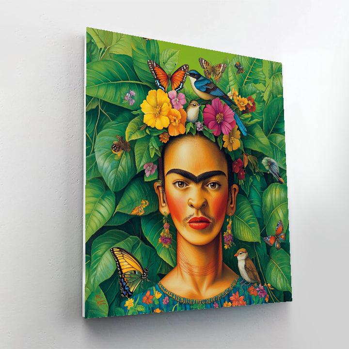 Frida Kahlo Inspired Flower Crown Forest Spirit - DIY Painting By Numbers Kit