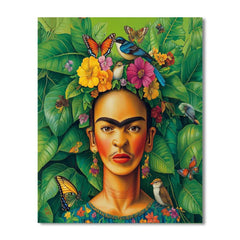 Frida Kahlo Inspired Flower Crown Forest Spirit - DIY Painting By Numbers Kit