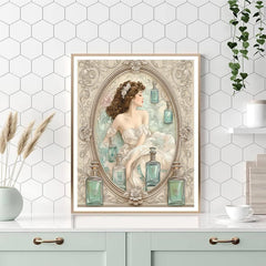 Alphonse Mucha Inspired Perfume Bottles Muse - DIY Painting By Numbers Kit