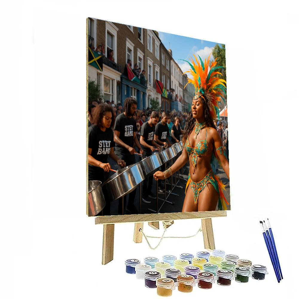 Notting Hill Carnival Steel Drum Street Band - DIY Painting By Numbers Kit