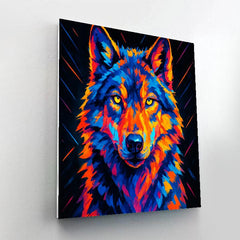 Prismatic Thunder Wolf Gaze - DIY Painting By Numbers Kit