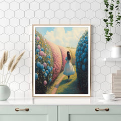 Alice Curious Garden Maze Path - Disney Inspired - DIY Painting By Numbers Kit