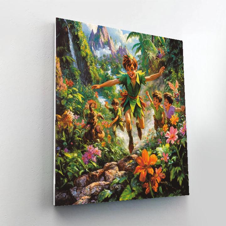 Peter Pan's Lost Boy Adventure - Disney Inspired - DIY Painting By Numbers Kit