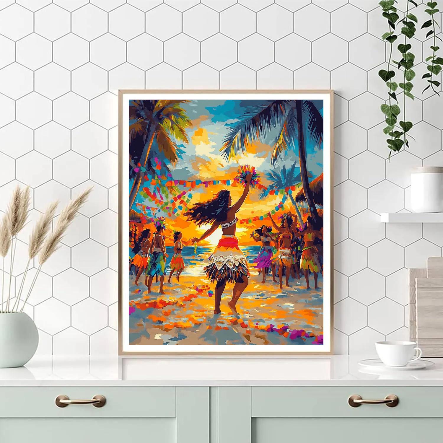 Moana's Island Festival - Disney Inspired - DIY Painting By Numbers Kit
