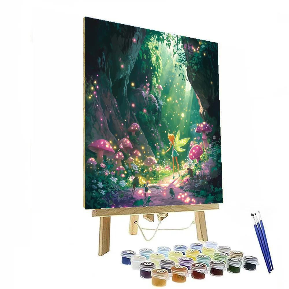 Tinker Bell's Secret Fairy Glade Disney Inspired - DIY Painting By Numbers Kit