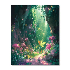 Tinker Bell's Secret Fairy Glade Disney Inspired - DIY Painting By Numbers Kit