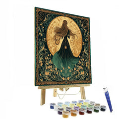 Alphonse Mucha Inspired Perfume of the Night - DIY Painting By Numbers Kit