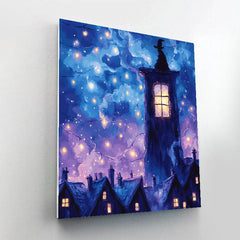 Howl Castle Window View Disney Inspired - DIY Painting By Numbers Kit