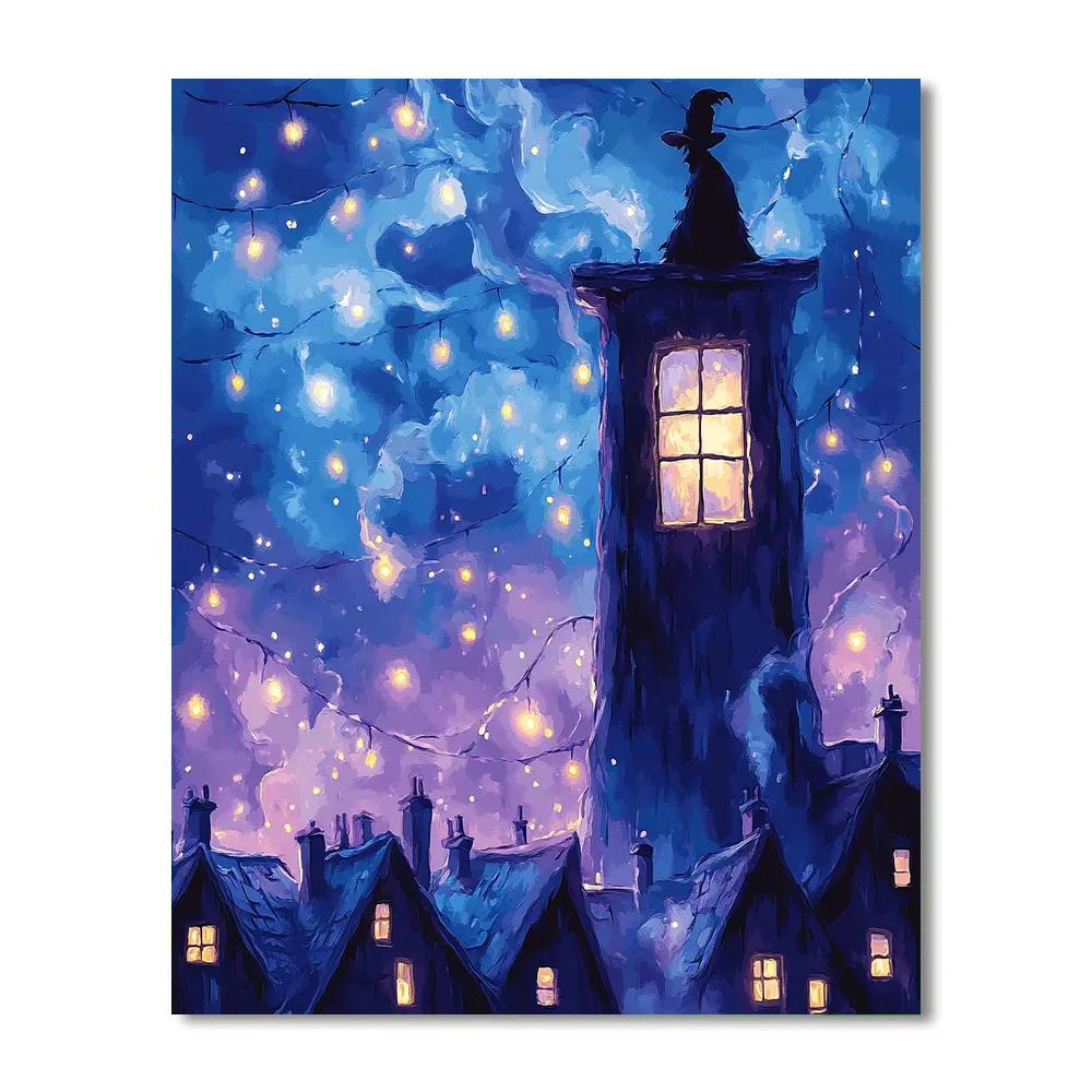 Howl Castle Window View Disney Inspired - DIY Painting By Numbers Kit