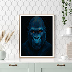 Velvet Thunder Gorilla Portrait - DIY Painting By Numbers Kit