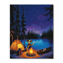 Goofy Lakeside Camping Fun Disney Inspired - DIY Painting By Numbers Kit