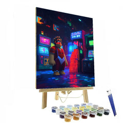 Wreck It Ralph Retro Arcade Smash Course Disney Inspired - DIY Painting By Numbers Kit