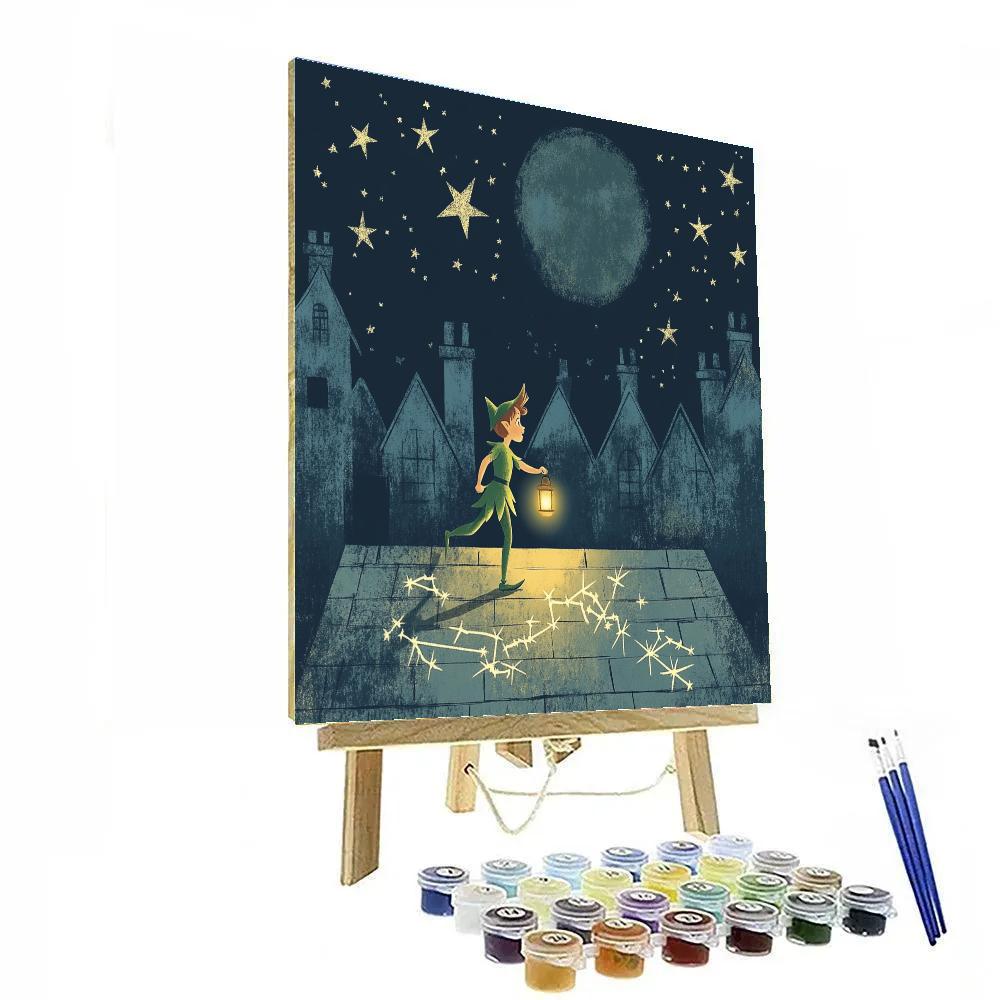 Peter Pan Night Sky Treasure Hunt - DIY Painting By Numbers Kit
