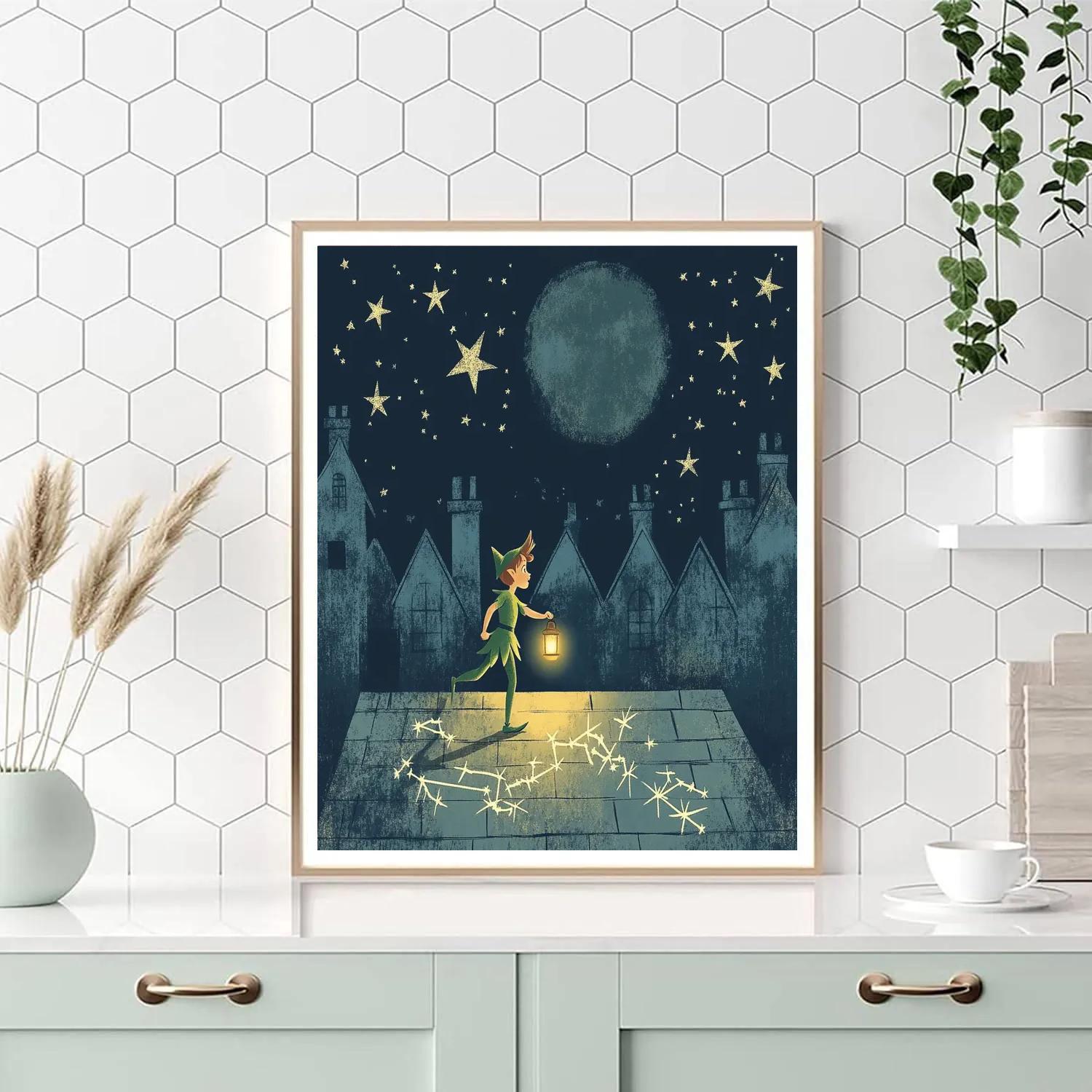 Peter Pan Night Sky Treasure Hunt - DIY Painting By Numbers Kit