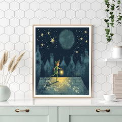 Peter Pan Night Sky Treasure Hunt - DIY Painting By Numbers Kit