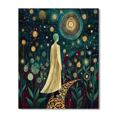Gustav Klimt Inspired Golden Star Garden - DIY Painting By Numbers Kit