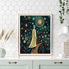 Gustav Klimt Inspired Golden Star Garden - DIY Painting By Numbers Kit