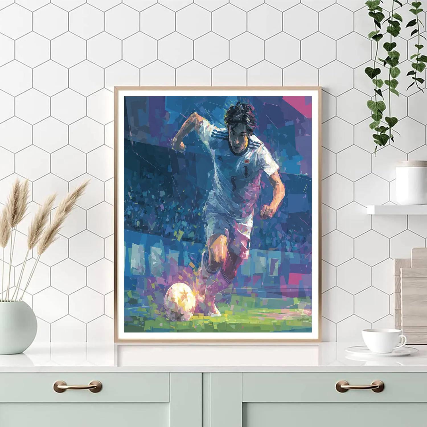 Mitoma Fifa 2026 Blue - DIY Painting By Numbers Kit
