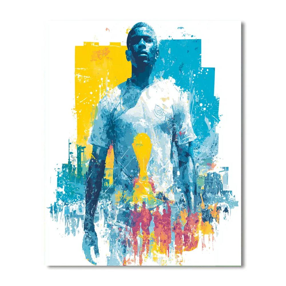 Curaçao Fifa 2026 Blue - DIY Painting By Numbers Kit