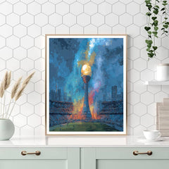Fifa 2026 Trophy North Stars - DIY Painting By Numbers Kit