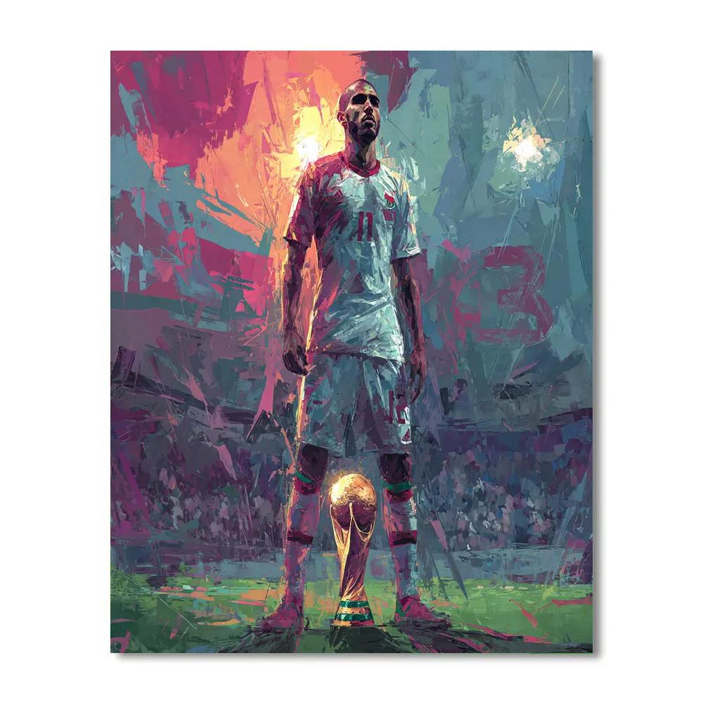 Hakimi Fifa 2026 Atlas - DIY Painting By Numbers Kit
