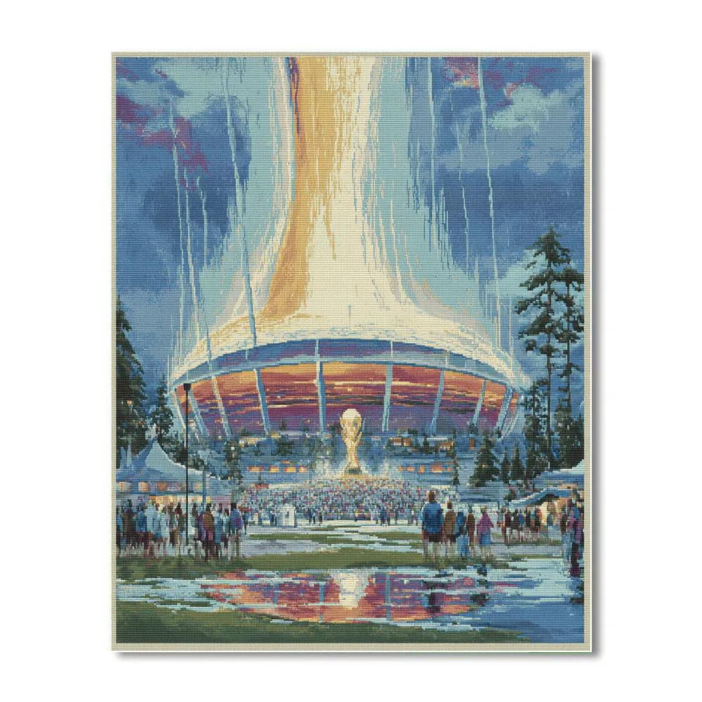 Seattle Fifa 2026 Rainlight - DIY Painting By Numbers Kit
