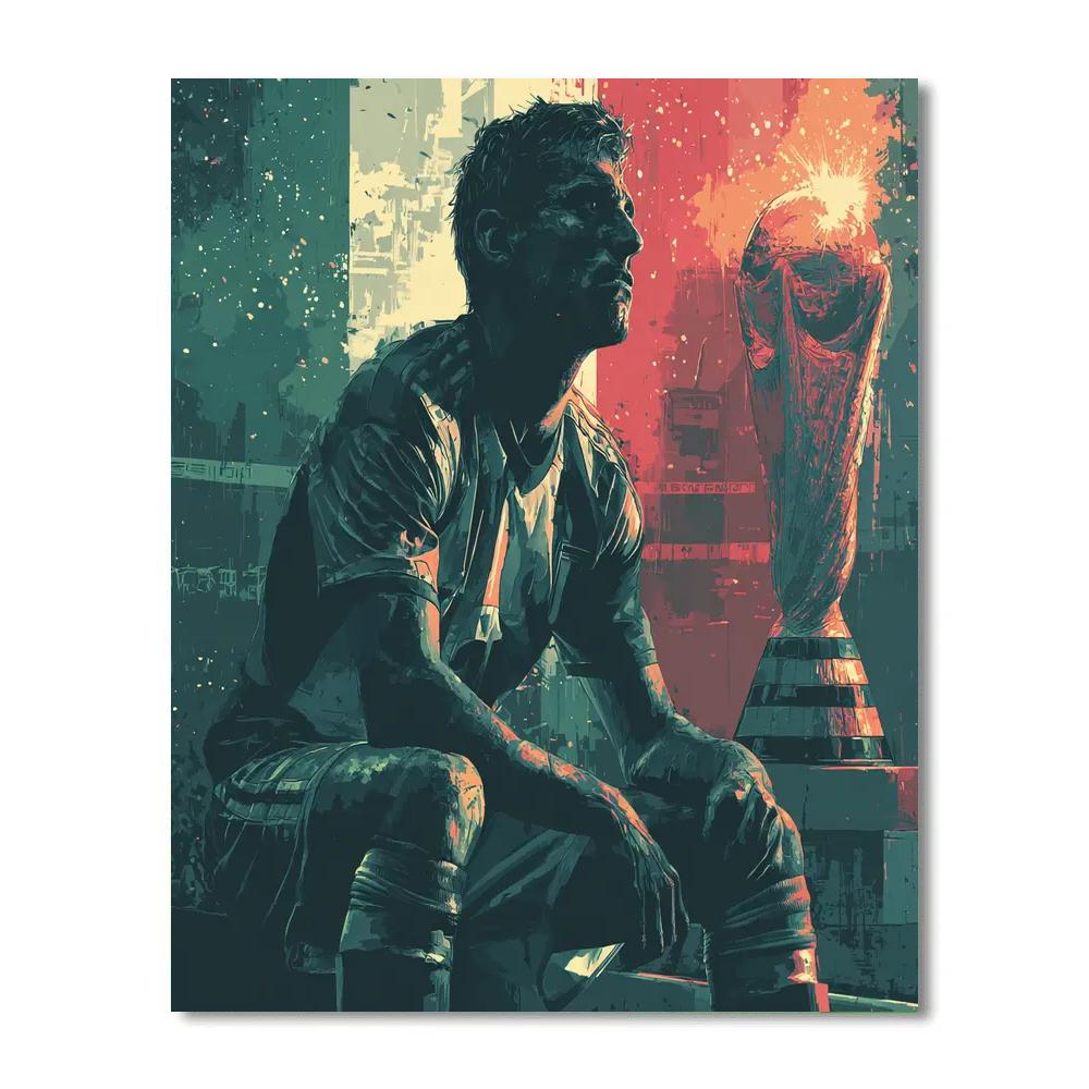 Iraq Fifa 2026 Flame - DIY Painting By Numbers Kit