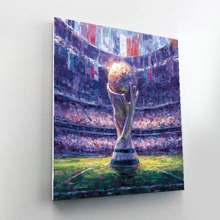 Fifa 2026 Global Trophy - DIY Painting By Numbers Kit